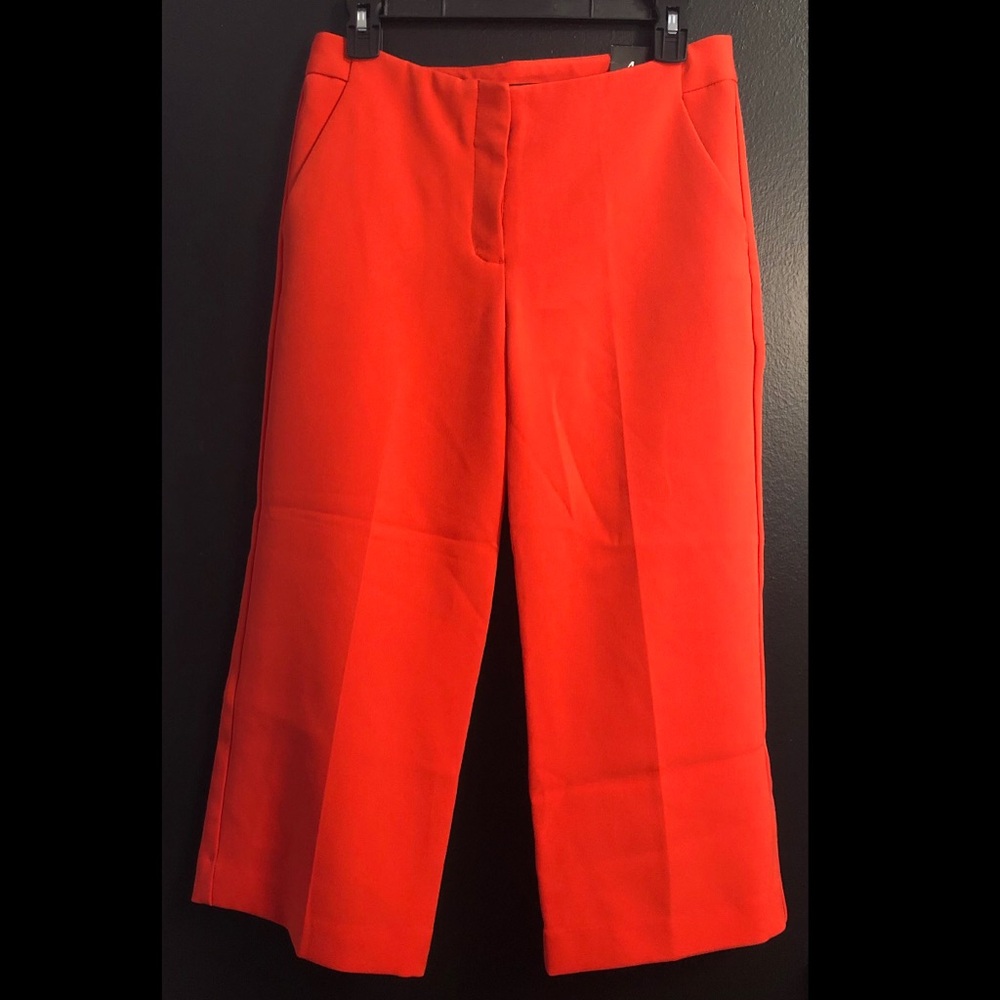 EXPRESS Coral Cropped Wide-Leg Pants